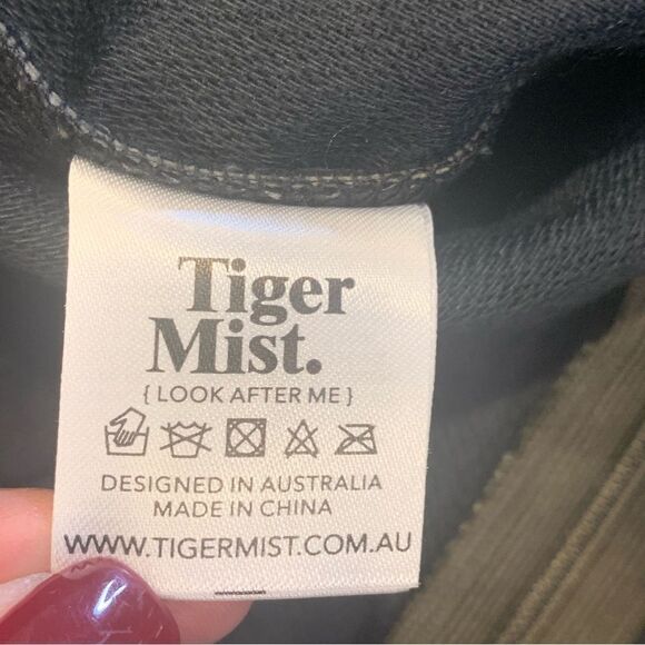 Tiger Mist Low Rise Teddie Pant Olive Size XXS - Picture 9 of 13